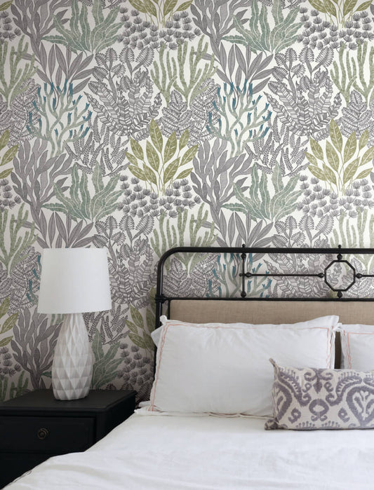 Coral Leaves Wallpaper