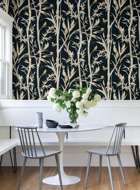 Bambou Toile Wallpaper