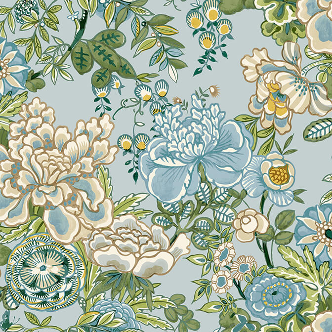 Sojourn Peony Garden Wallpaper