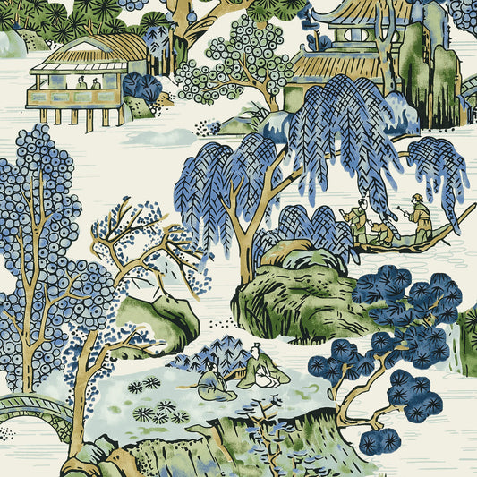 Dynasty Asian Scenic Wallpaper