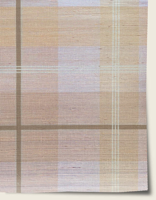 Tartan Grasscloth Wallpaper by Aux Abris in Wench