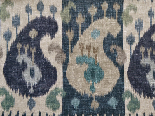 Turkistan Boteh Fabric by Titley & Marr in Indigo