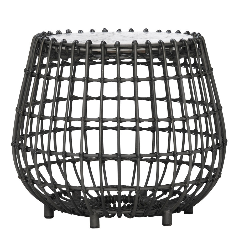 Vino Stool / Side Table Round 57 by JANUS et Cie in Lava