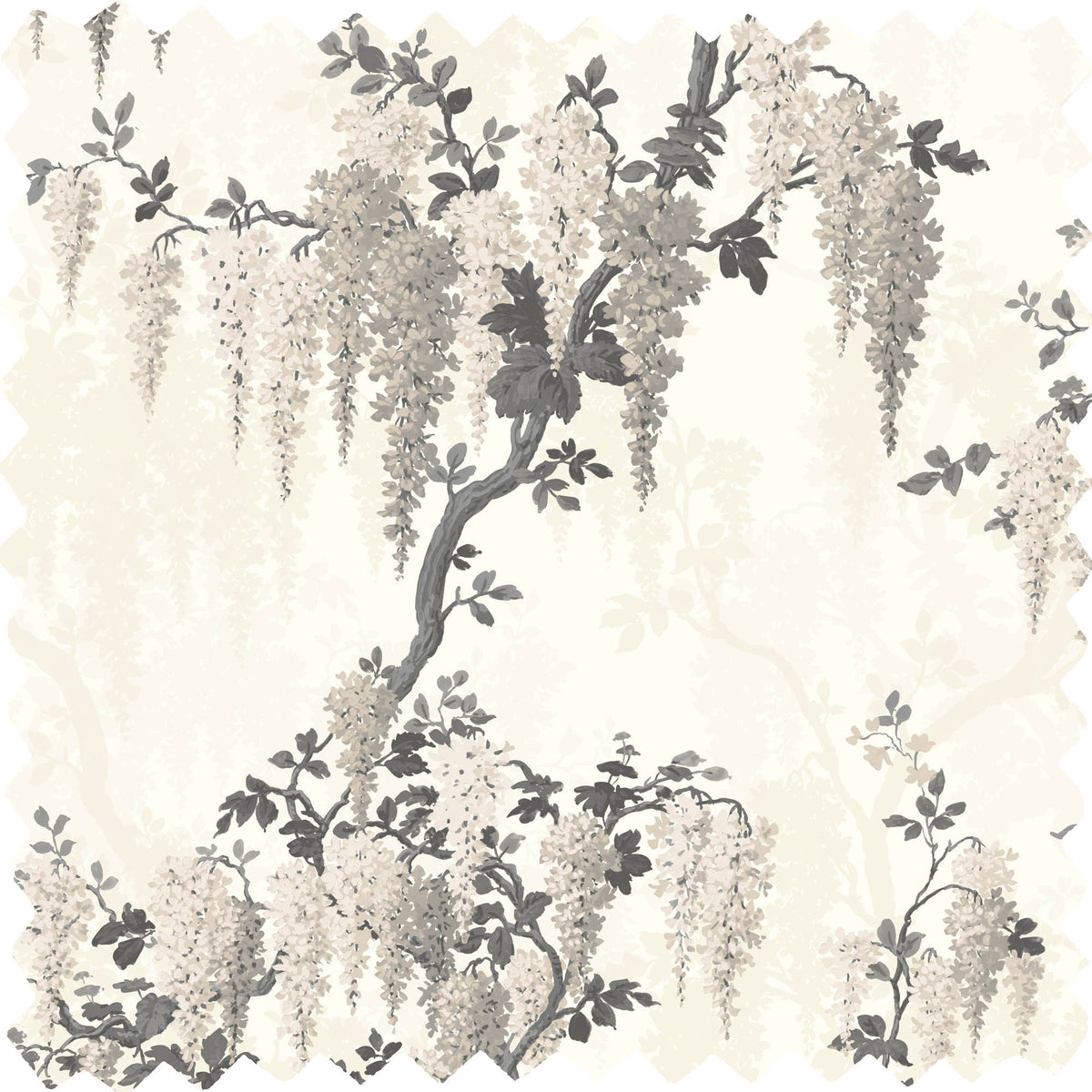 Wisteria Taupe Linen Fabric