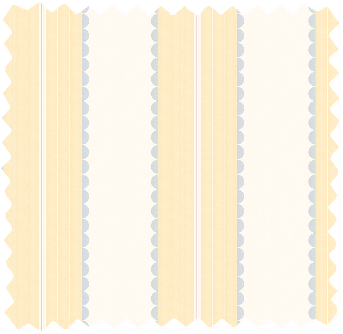 Pin Up Stripe Soft Yellow Linen Fabric