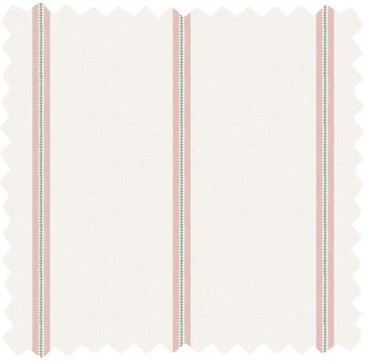 Ziggy Stripe Calamine Linen Fabric