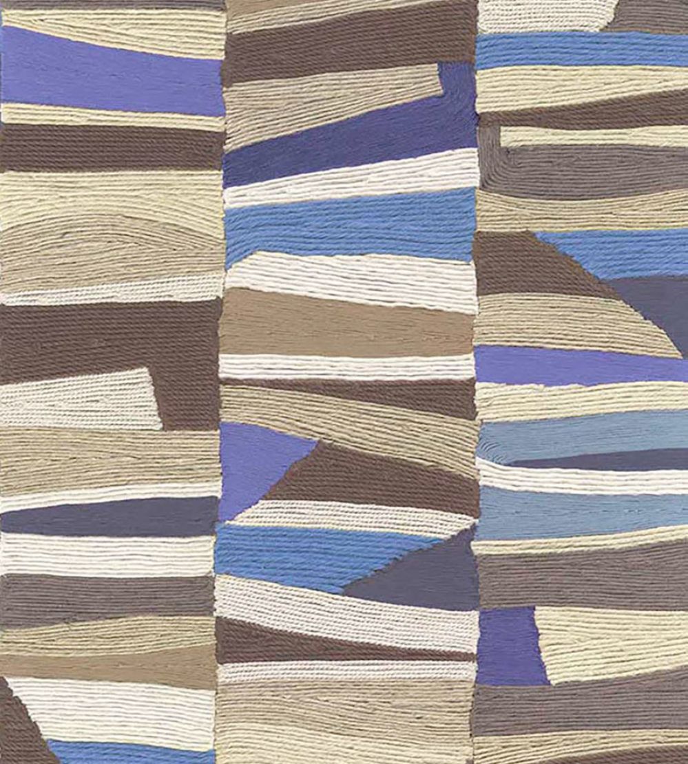 Abstract Bricks Wallpaper by Eijffinger Blue