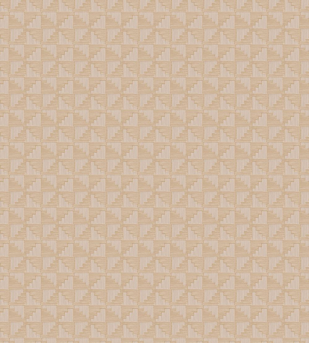 Abstract Check Wallpaper by Eijffinger Peach