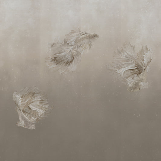 Afloat Mural by Phillip Jeffries in Ghost Taupe (PJ 27701)