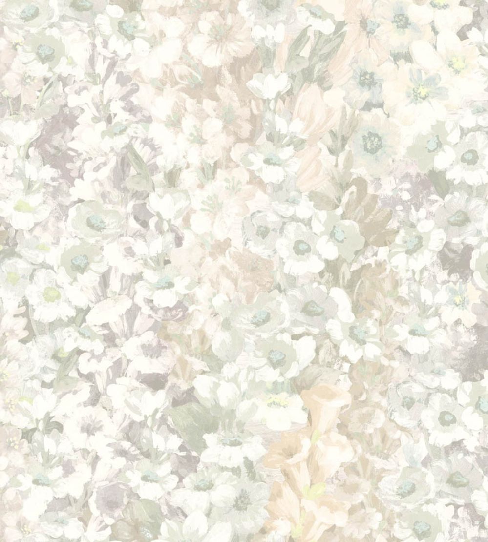 Alcea Wallpaper by Woodchip & Magnolia Grey Mist