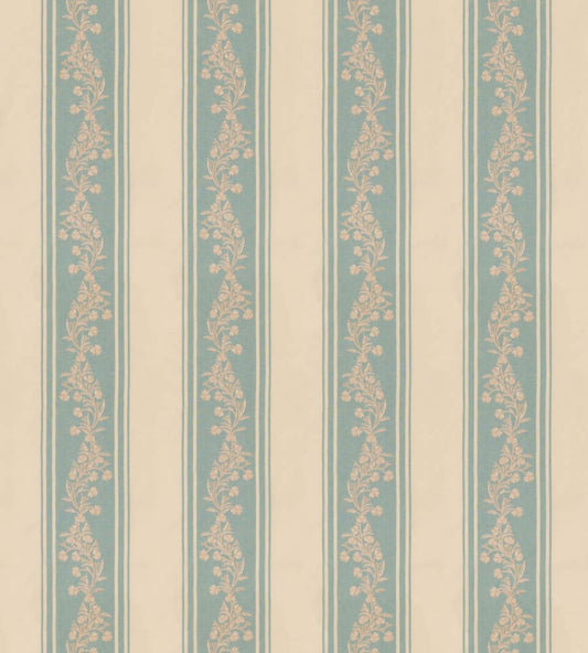Aldbury Stripe Fabric by GP & J Baker Blue
