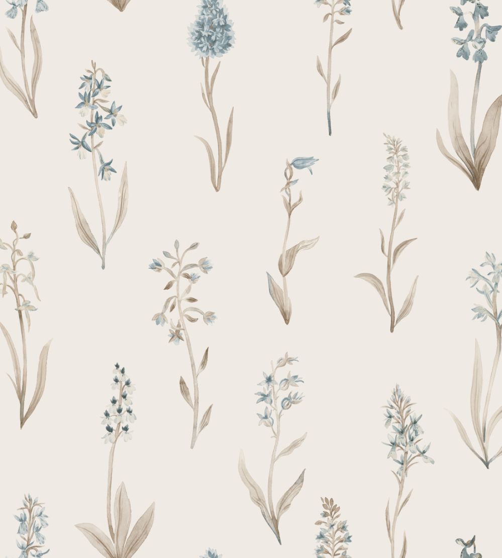 Alma Wallpaper by Sandberg Misty Blue
