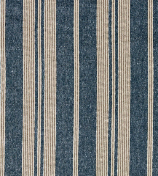 Amberley Stripe Fabric by Sanderson Jodhpur Blue