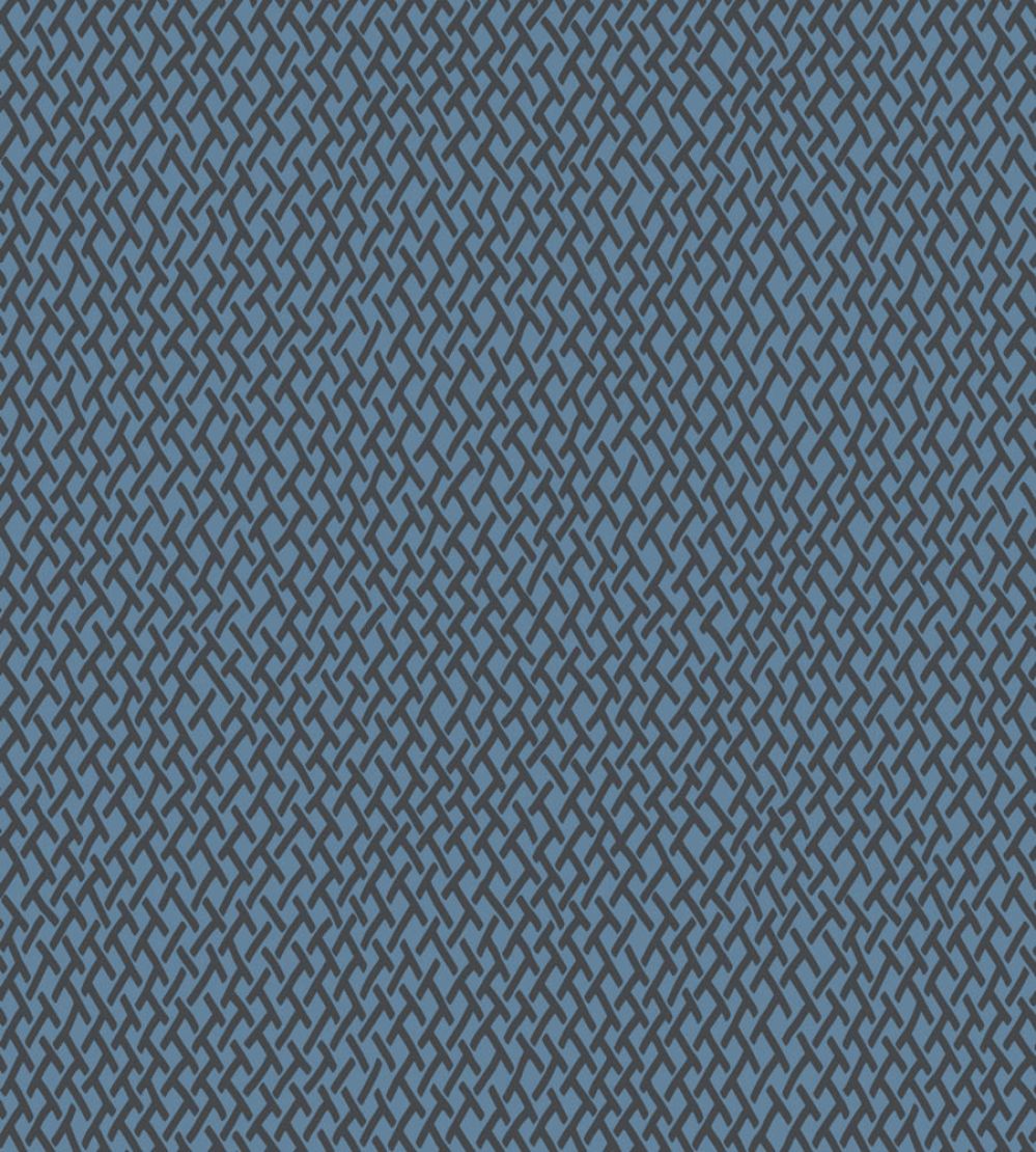 Amime Wallpaper by Farrow & Ball Chinese Blue / Railings