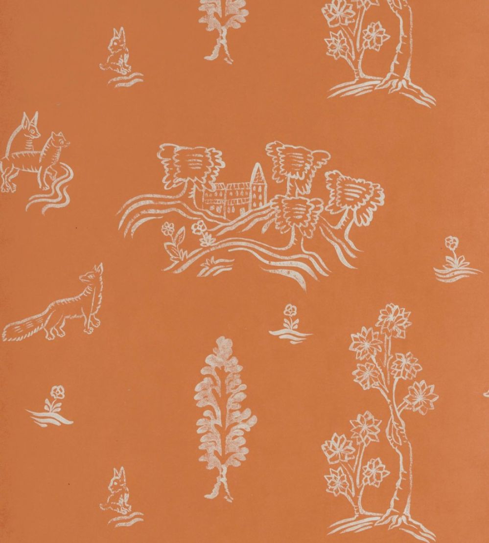 Wychwood Wallpaper by Andrew Martin Melon Orange