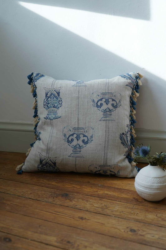 Ánforas fabric by Coordonné in Cristal, shown in a styled room