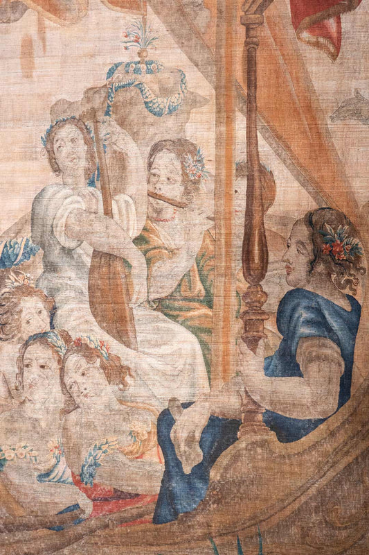 Anthony & Cleopatra Mural by Watts 1874 in Roma - Grasscloth