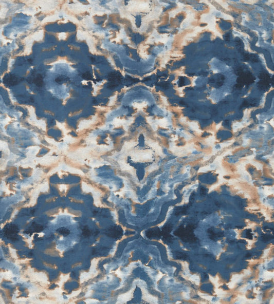 Aqueous Wallpaper by Clarke & Clarke Midnight/Spice