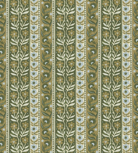 Arber Stripe Wallpaper by Josephine Munsey Green and Blue