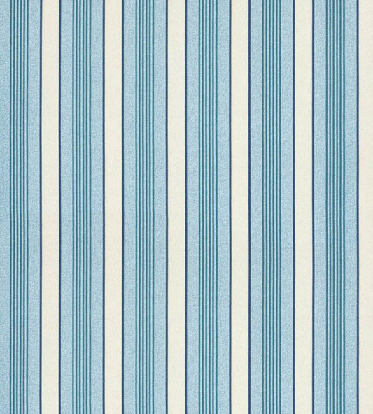 Arlo Stripe Wallpaper by Scalamandre Turquoise