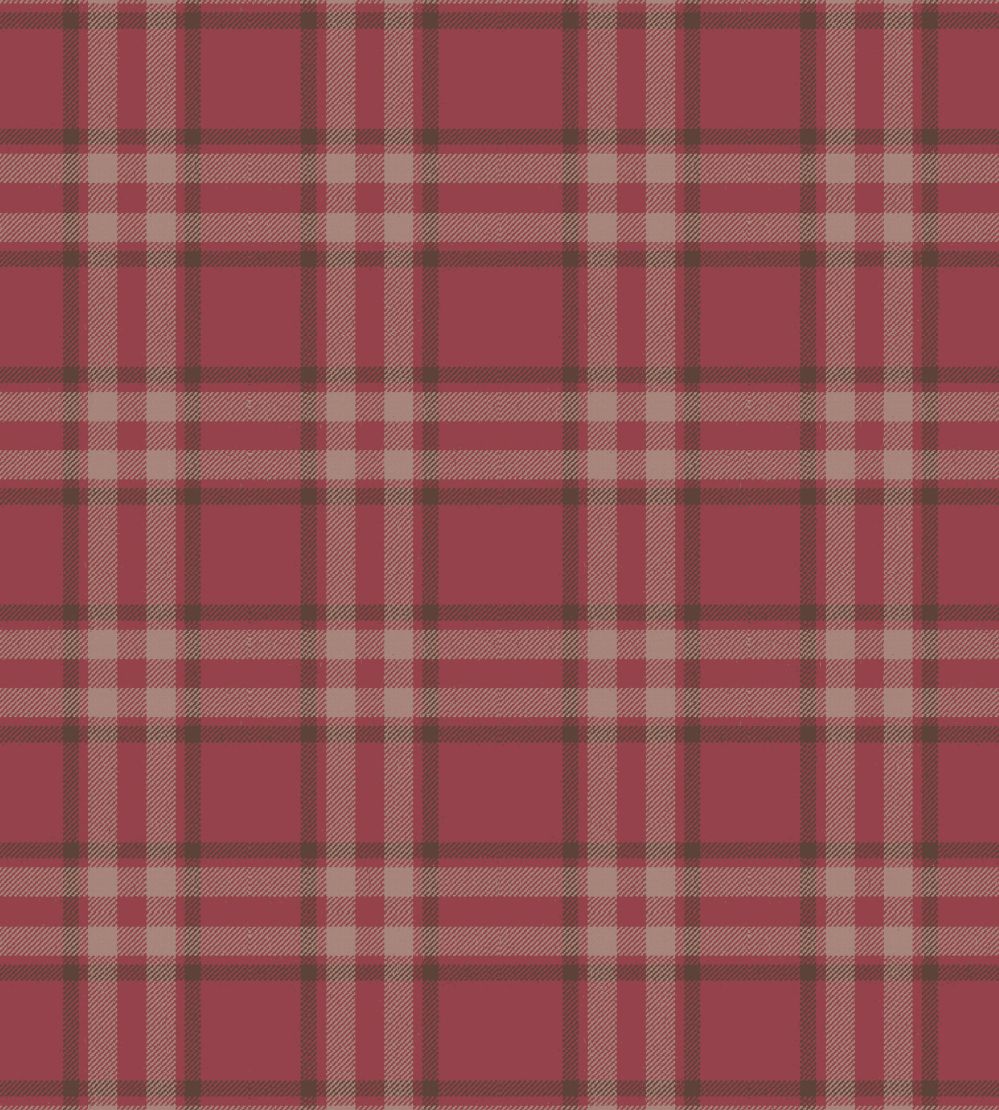 Arran Check Fabric by Arley House Rich Pink