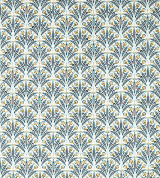 Attingham Fabric by Clarke & Clarke Denim
