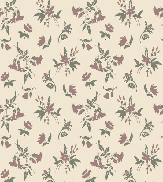 Auguste Wallpaper by Farrow & Ball White Tie / Treron