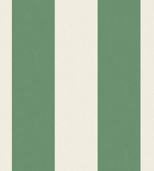 Awning Stripe Wallpaper by Woodchip & Magnolia Green/Magnolia