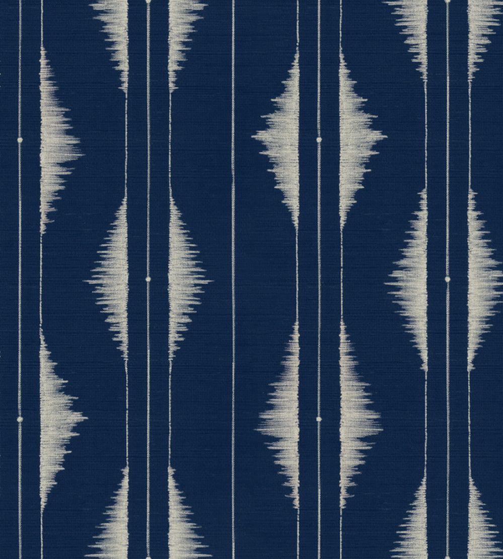 Azilal Embroidery Wallpaper by Coordonne Ultramarine