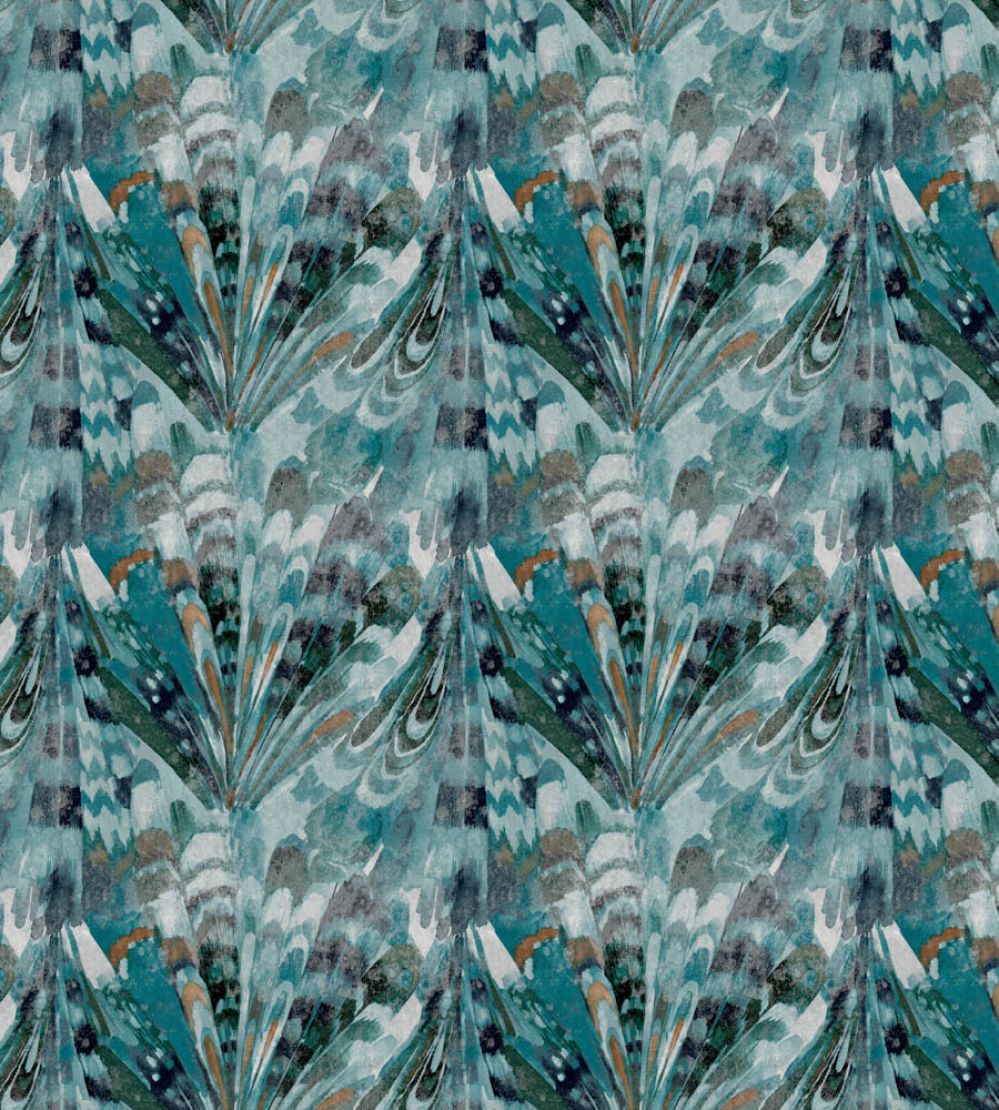 Baby Rutland Fabric by Arley House Teal