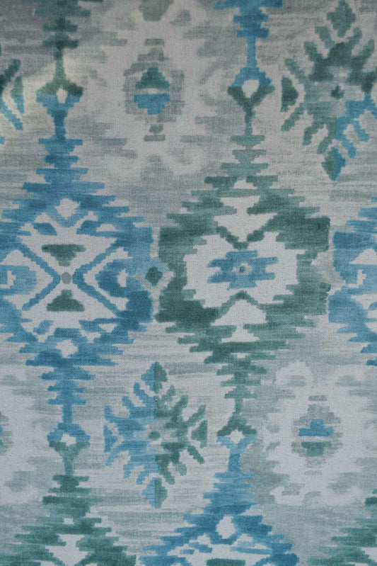 Balos fabric by Coordonné in Azure, shown in a styled room