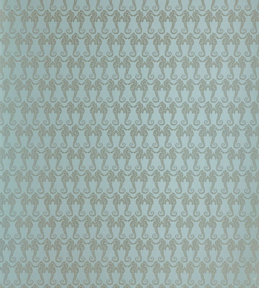 Seahorse Wallpaper by Barneby Gates Eau de Nil