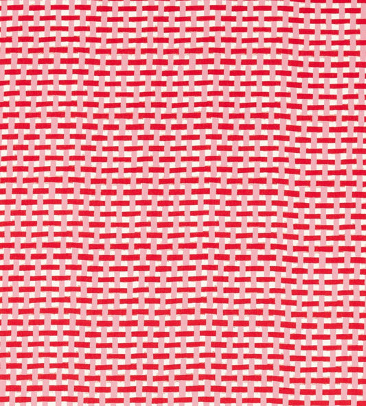 Basket Weave Fabric by Harlequin Coral/Rose