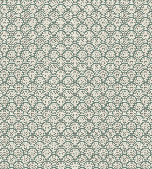 Beata Wallpaper by Sandberg Moss Green