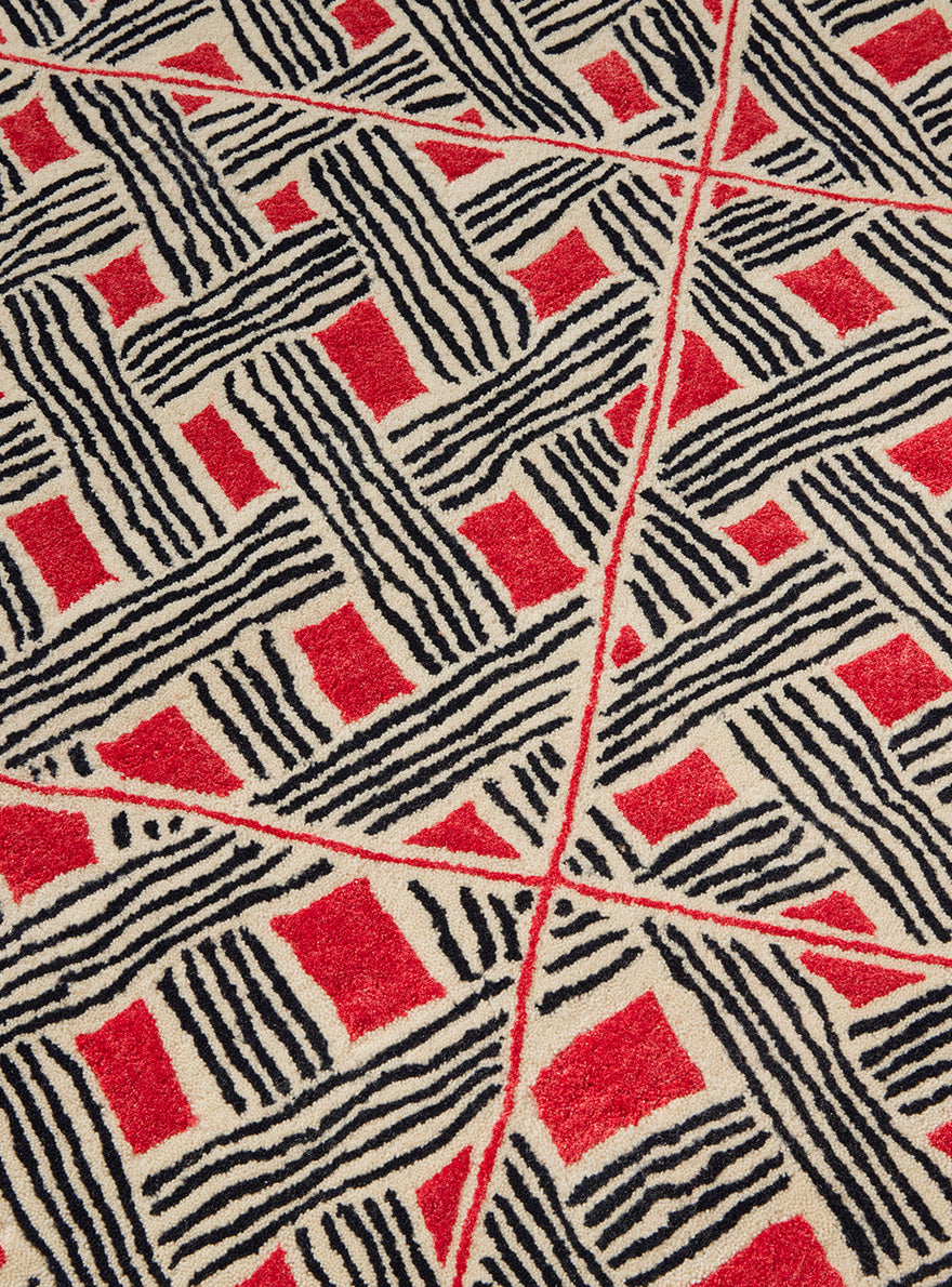 Behanzin Rug by Le Manach shown in a room setting (view 2)