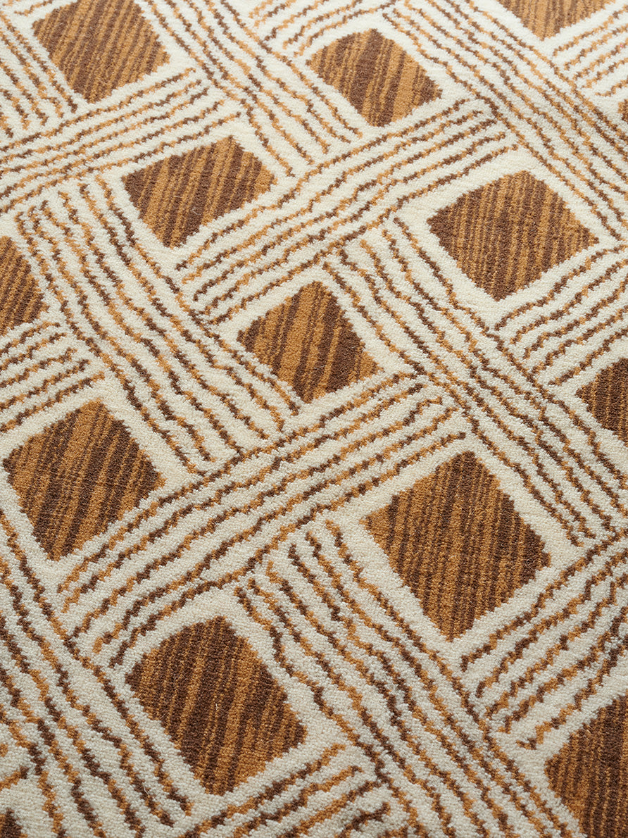 Behanzin Wilton Stair Runner by Le Manach shown in a room setting (view 2)