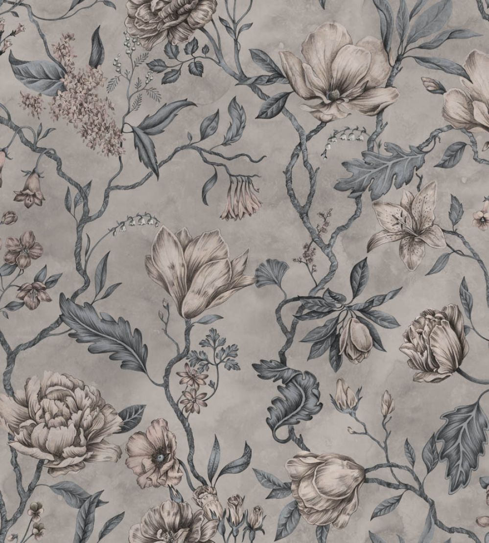 Belinda Wallpaper by Sandberg Misty Blue