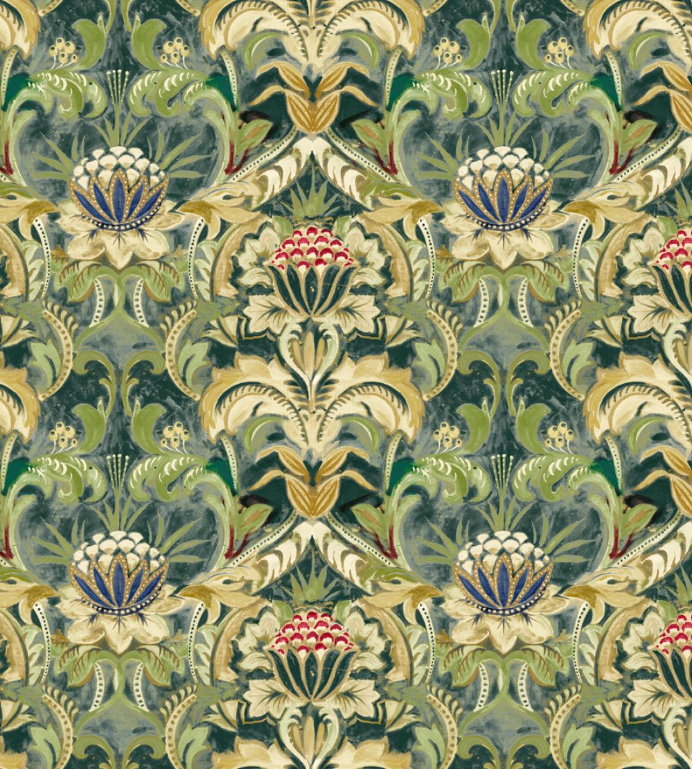 Belvedere Fabric by Arley House Emerald
