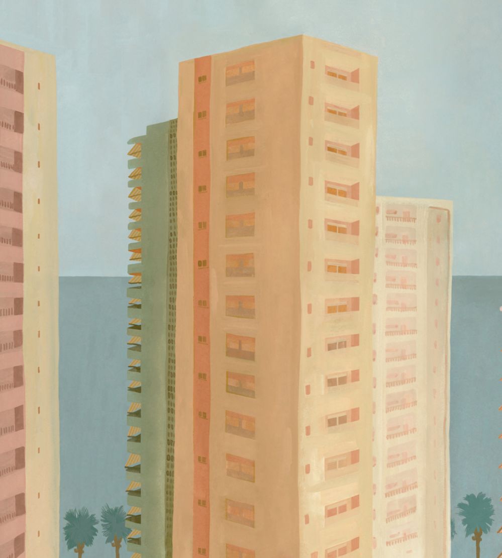 Benidorm Mural by Tres Tintas Yellow