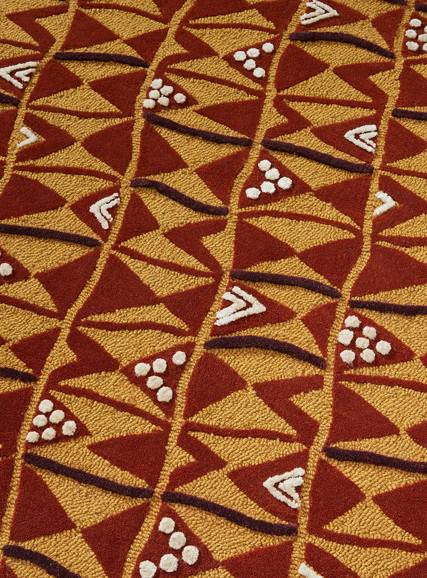 Benin Laine Rug by Le Manach shown in a room setting (view 2)