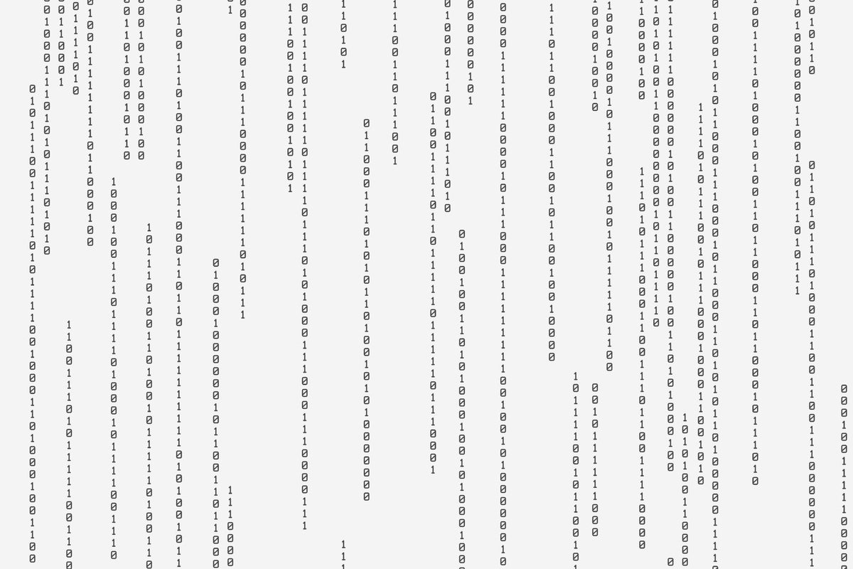 Binary Black & White mural by Hovia
