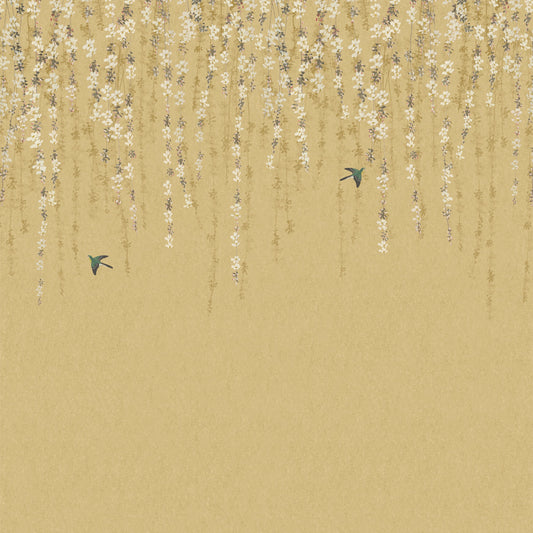 Blossom Mural by Thibaut in Gold (TM24452)
