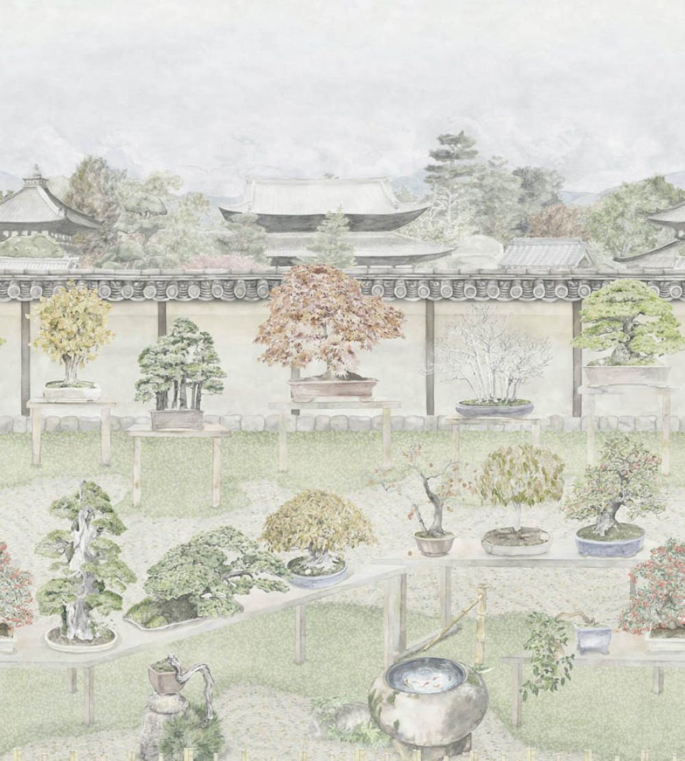 Bonsai Garden Mural by Cole & Son Powder