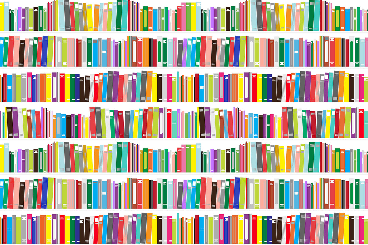 Bookworm Multicolor mural by Hovia