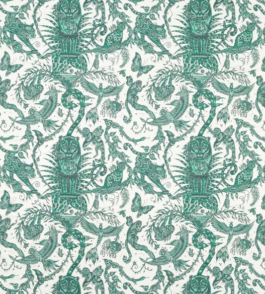 Bosque Dreams Jacquard Fabric by Clarke & Clarke Seafoam