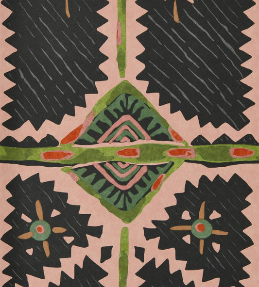 Brocha Wallpaper by Harlequin Blush/Charcoal