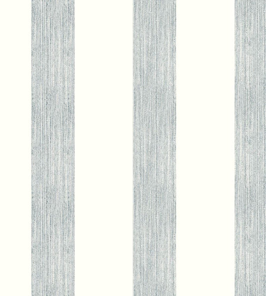 Brome Stripe Wallpaper by Christopher Farr Cloth Cobalt