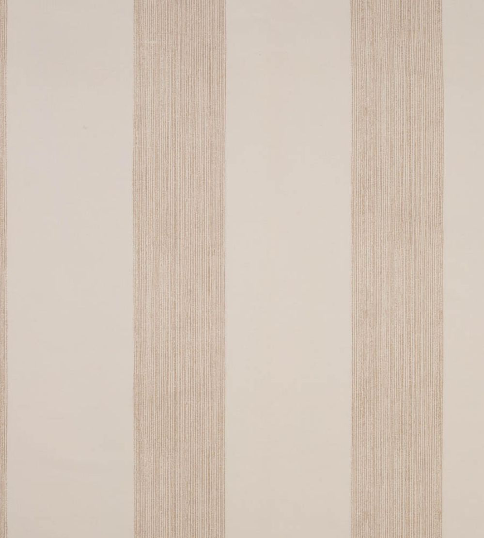 Brome Stripe Fabric by Christopher Farr Cloth Taupe
