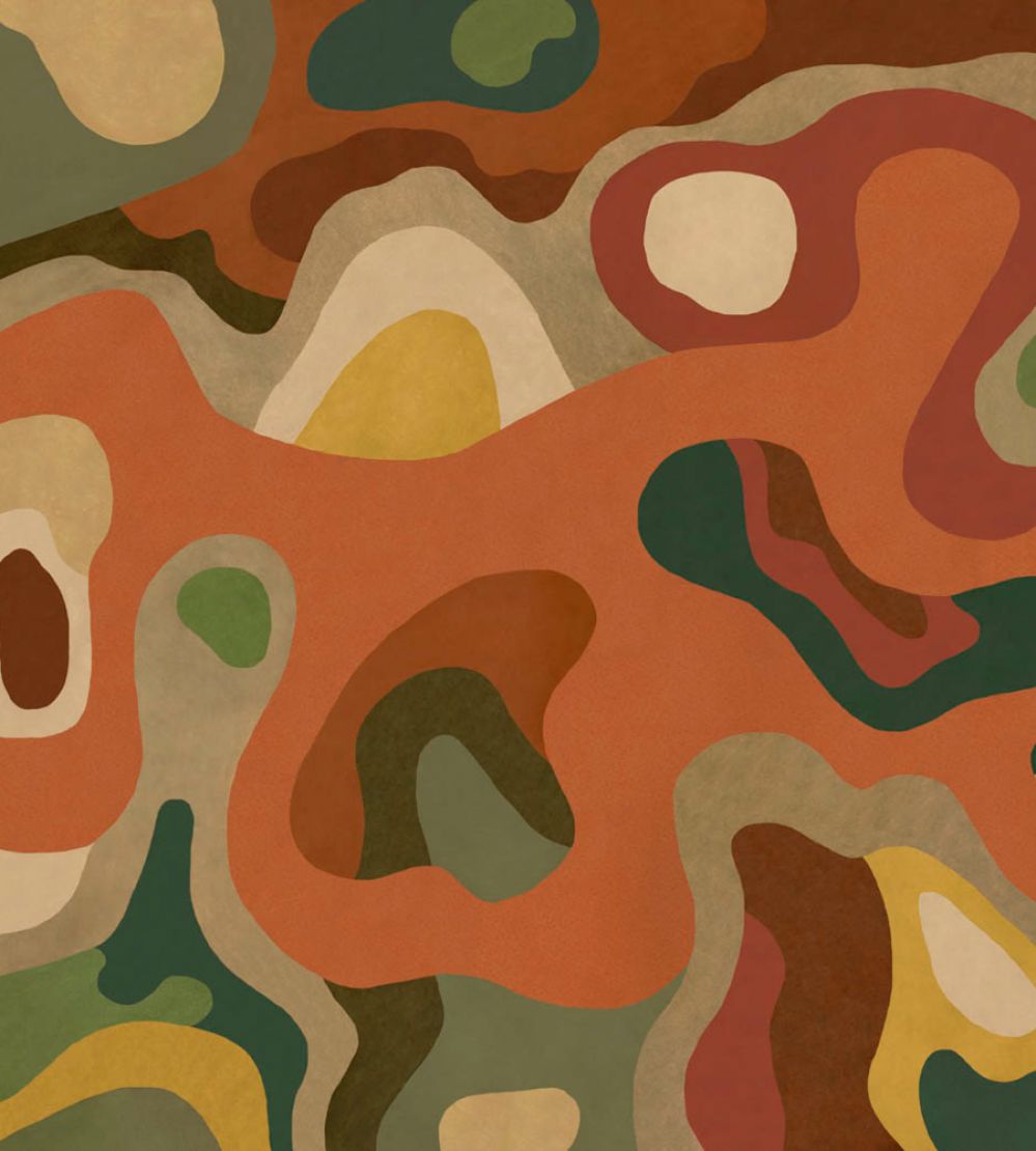 Burle Mural by Tres Tintas Terracotta