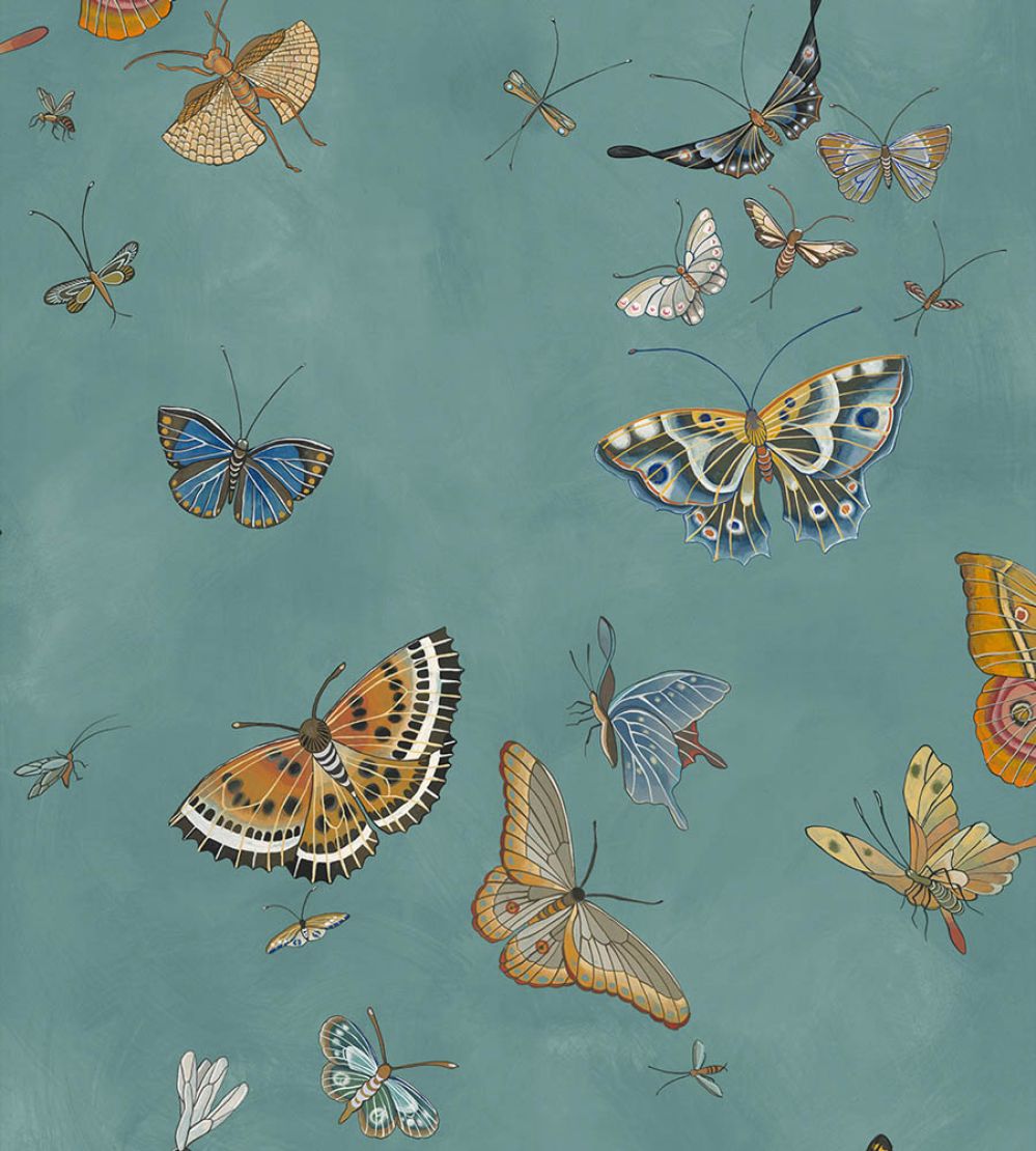 Butterflies Wallpaper by Josephine Munsey Celadon